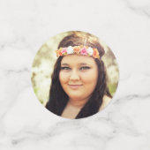 Confettis Célébration de la graduation rouge et noire (Petit recto)