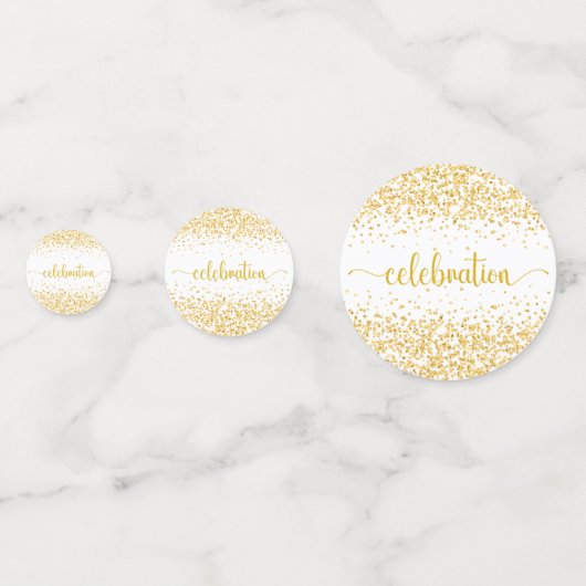 Confettis Célébration de l'or du Nouvel An (Derrière)