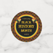 Confettis Célébration du Mois de l'histoire des Noirs Motif  (Petit recto)