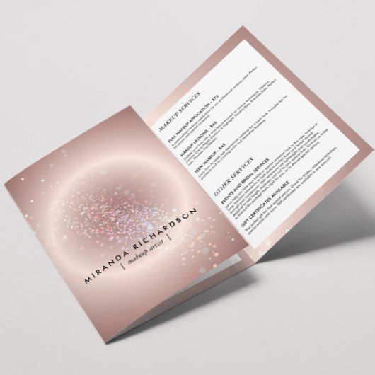 Confettis Célestes Rose Lumineux Brochure de Beaut