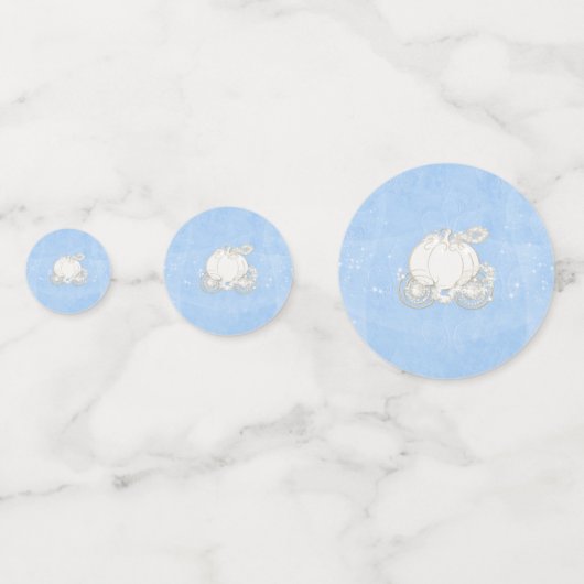 Confettis Cendrillon Carrier Coach Blue & Gold Fairy Tale (Derrière)