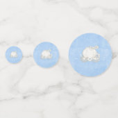 Confettis Cendrillon Carrosse Bleu & Or Conte de Fées (Derrière)