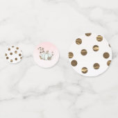 Confettis Cendrillon Rose et Or Citrouille Conte de Fées d'A (Derrière)