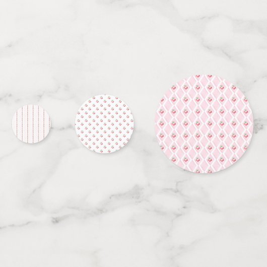 Confettis Cerise sur le Gâteau | Réception de Mariage (Derrière)