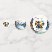 Confettis C'est un garçon ! Baby shower (Devant)