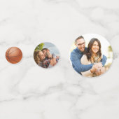 Confettis C'est un garçon ! Basket-ball Baby shower à thème  (Derrière)