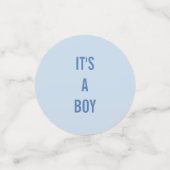 Confettis C'est une douche pour bébé garçon (Petit recto)