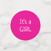 Confettis C'est une fille (Petit recto)