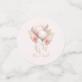 Confettis C'est une fille ! Douche rose bébé fille (Petit recto)