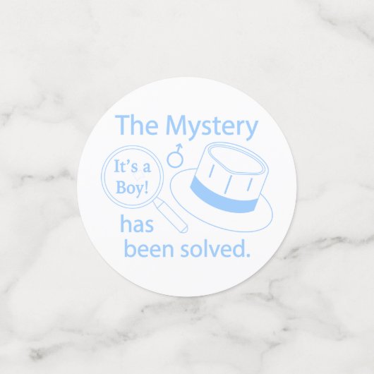 Confettis C'est une révélation sur le genre chez un garçon (Petit recto)