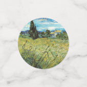 Confettis Champ de blé vert Vincent van Gogh (Petit recto)