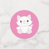 Confettis Chat Baby shower Kitty Rose (Petit recto)