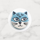 Confettis Chat Bleu Oriental 3D Inspiré (Petit recto)