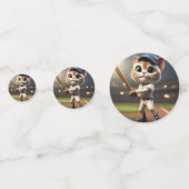 Confettis Chat de baseball 3D amusant, (Devant)
