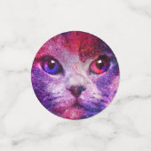 Confettis Chat de galaxie violette (Petit recto)