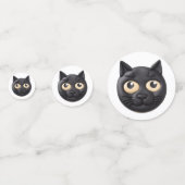 Confettis Chat Noir 3D Inspiré (Derrière)