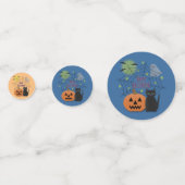Confettis Chat noir et citrouille Halloween pas effrayant (Devant)