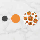 Confettis Chat noir, motif de maïs, citrouilles d'Halloween (Derrière)