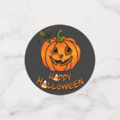 Confettis Chat noir, motif de maïs, citrouilles d'Halloween (Petit recto)