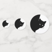 Confettis Chat noir rusé (Derrière)