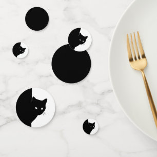 Confettis Chat noir rusé