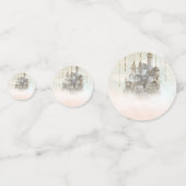 Confettis Château de conte de fées de la princesse rose rêve (Devant)