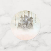 Confettis Château de conte de fées de la princesse rose rêve (Petit recto)