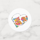 Confettis Cheerful Heart by Lydia's Art Sangria (Petit recto)