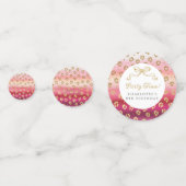 Confettis Cheetah Leopard rose et or (Devant)