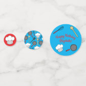 Confettis Chef Cuisine Anniversaire de enfant (Derrière)