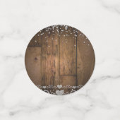 Confettis Chèques-plaqués de bisons rouges noirs à billes de (Petit recto)