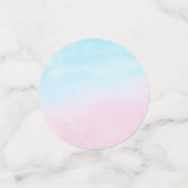 Confettis Cheval Rocher bleu rose Baby shower neutre pour le (Petit recto)