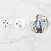 Confettis Chevaliers et Dragons | Tableau personnalisé Anniv (Devant)