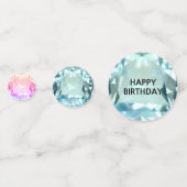 Confettis Chic 15ème 16ème Jeux d'Anniversaire (Derrière)