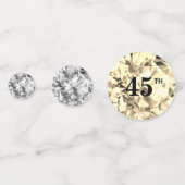 Confettis Chic 45e anniversaire & pierres précieuses (Devant)