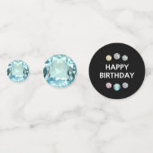 Confettis Chic 45e anniversaire & pierres précieuses (Derrière)