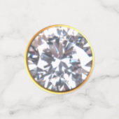 Confettis Chic Gold & Diamond 40e, 50e, 60e anniversaire (Petit recto)