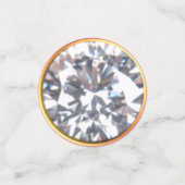 Confettis Chic Seizième anniversaire sur blanc et rose (Petit recto)