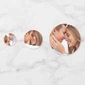 Confettis Chic Vino Before Vows Bordeaux Photo Initiales  (Derrière)