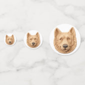 Confettis Chien berger belge 3D inspiré (Derrière)