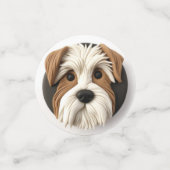 Confettis Chien Biewer Terrier Inspiré 3D (Petit recto)