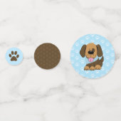 Confettis Chien Chien Brown C'est un Baby shower Garçon (Derrière)