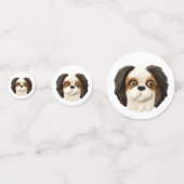 Confettis Chien Chin Japonais 3D inspiré (Derrière)