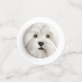 Confettis Chien Coton De Tulear Inspiré 3D (Petit recto)