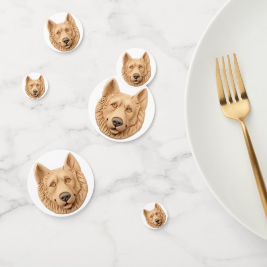 Confettis Chien de berger belge 3D Inspiré (Groupe)