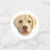 Confettis Chien Labrador Inspiré de la 3D (Petit recto)