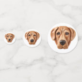 Confettis Chien Rhodesian Ridgeback Inspiré de la 3D (Devant)