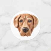 Confettis Chien Rhodesian Ridgeback Inspiré de la 3D (Petit recto)