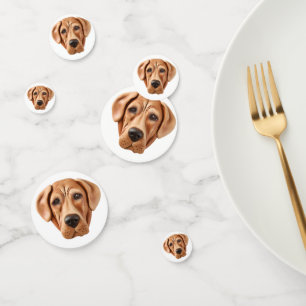 Confettis Chien Rhodesian Ridgeback Inspiré de la 3D