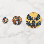 Confettis Chiens Steampunk avec ailes (Devant)